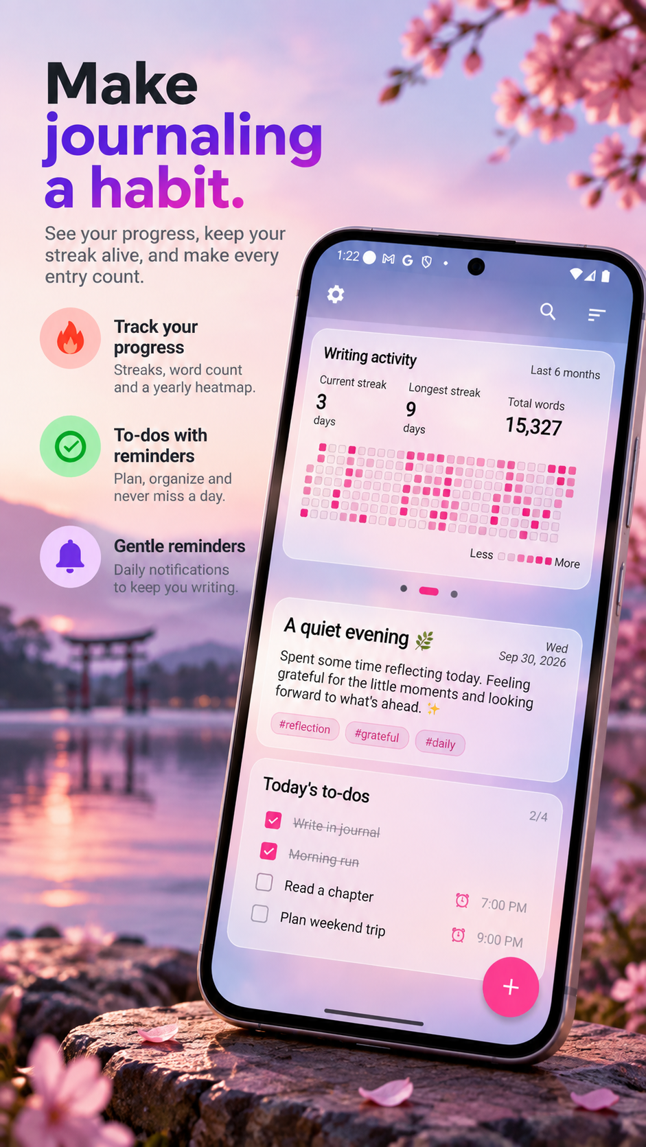 DiaryVault note view